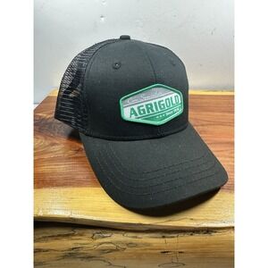 Agrigold Farm Seed Agriculture Hat Cap Green Adult Used Strapback‎ b311D